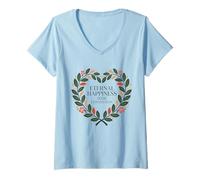 Mujer Jehovah's Witness 2026 Convention Eternal Happiness JW ORG Camiseta Cuello V