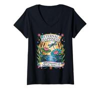 Mujer Jehovah's Witness 2026 Convention Eternal Happiness JW ORG Camiseta Cuello V