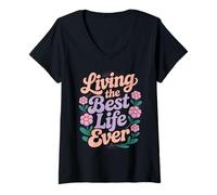 Mujer Jehovah's Witness Best Life Ever JW Gift JW ORG Camiseta Cuello V