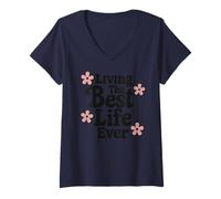 Mujer Jehovah's Witness Best Life Ever JW Gift JW ORG Camiseta Cuello V