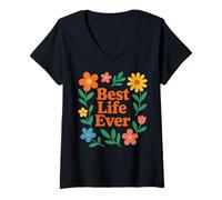 Mujer Jehovah's Witness BEST LIFE EVER JW Gift JW ORG Camiseta Cuello V