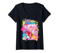 Mujer Jem and The Holograms Showtime Synergy Jem and The Band Camiseta Cuello V