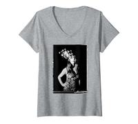 Mujer Jenny Lewis RILO Kiley Cantante Actor Michael Robert Williams Camiseta Cuello V