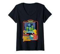 Mujer Jenny's New Friends UFO Alien Retro Funny Adult Humor Camiseta Cuello V