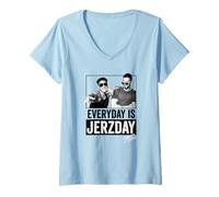 Mujer Jersey Shore: Family Vacation Everyday is Jerzday Pauly TV Camiseta Cuello V