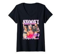 Mujer Jersey Shore Party's Here Snooki Vintage Reality TV Show Camiseta Cuello V