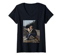 Mujer Jesse Mccartney Beautiful Soul Cantante de Michael Grecco Camiseta Cuello V