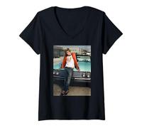 Mujer Jesse Mccartney Retrato de Alma Hermosa LA Michael Grecco Camiseta Cuello V