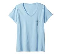 Mujer Jesucristo Cruz Hijo Dios Damas Hombres NIÑOS Cristianos Camiseta Cuello V