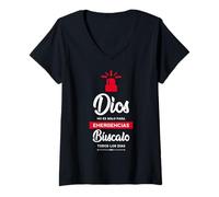 Mujer Jesus Christ Cross Bible Verse Sayings Christian Devotion Camiseta Cuello V