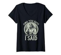 Mujer Jesús Facepalm OMG You Guys That's Not What I Said Camiseta Cuello V