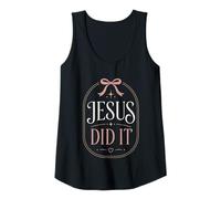 Mujer Jesús lo Hizo fe Cristiana Cita Religiosa Evangelio Camiseta sin Mangas