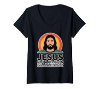 Mujer Jesus Not A Religion It's A Relationship Camiseta Cuello V