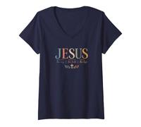 Mujer Jesus The Way The Truth The Life Christian Faith Camiseta Cuello V