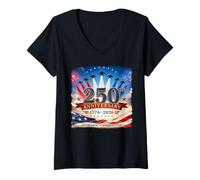 Mujer Jet Airshow 250th - Honoring Our Past, Inspiring Our Future Camiseta Cuello V