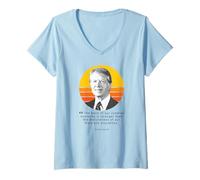 Mujer Jimmy Carter El vínculo de Nuestra Humanidad es más Fuerte Camiseta Cuello V