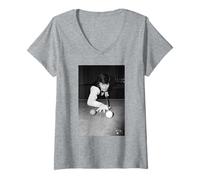 Mujer Jimmy White Snooker Ganador del Campeonato del Reino Unido en 1980 Camiseta Cuello V