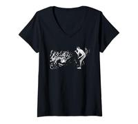 Mujer Joe Elliott Def Leppard Live Adrenalize Era 1992 Camiseta Cuello V