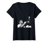 Mujer Joe Frazier Boxing se prepara para la Segunda Pelea de Muhammad Ali Camiseta Cuello V