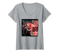 Mujer Joe Strummer The Clash Live Artista distópico Camiseta Cuello V