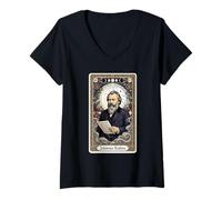 Mujer Johannes Brahms Compositor Camiseta Cuello V