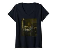 Mujer Johannes Vermeer The Astronomer Camiseta Cuello V