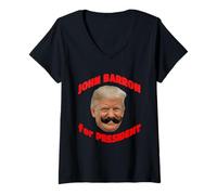 Mujer John Barron para Presidente Camiseta Cuello V