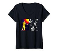 Mujer John Lees Les Holroyd Barclay James Cosecha por Dick Barnatt Camiseta Cuello V
