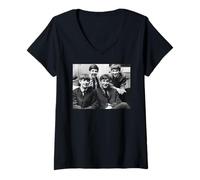Mujer John Paul George y Ringo The Beatles por Favor, complacerme Camiseta Cuello V