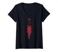 Mujer John Rambo dibujaron la Primera Cita de la película Blood Camiseta Cuello V