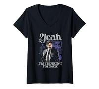 Mujer John Wick Yeah I'm Thinking Back Photo Collage Action Movie Camiseta Cuello V