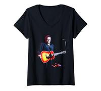 Mujer Johnny Cash en Vivo en Royal Albert Hall Folsom Prison Blues Camiseta Cuello V