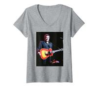 Mujer Johnny Cash Folsom Prison Blues en Vivo en Royal Albert Hall Camiseta Cuello V