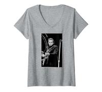 Mujer Johnny Cash: La Leyenda de la composición Estadounidense Live Andy Willsher Camiseta Cuello V