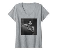 Mujer Johnny Depp Actor Americano & Músico Por Michael Grecco Camiseta Cuello V