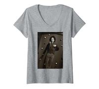 Mujer Johnny Depp Actor Billar Foto de Michael Grecco Camiseta Cuello V