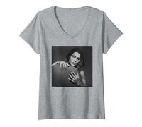 Mujer Johnny Depp Edward Scissorhands Actor de Michael Grecco Camiseta Cuello V