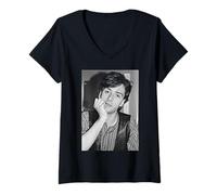 Mujer Johnny Marr The Smiths Este Hombre Encantador Guitarrista 1984 Camiseta Cuello V