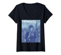 Mujer Johnny New York Thunders Camiseta Cuello V