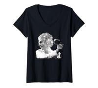Mujer Johnny Rotten Sex Pistols Bastante Vacante Virginia Turbett Camiseta Cuello V