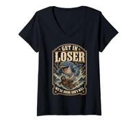 Mujer Jonah and The Whale Get in Loser were Doing Gods Will Funny Camiseta Cuello V