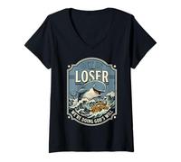 Mujer Jonah and The Whale Get in Loser were Doing Gods Will Funny Camiseta Cuello V