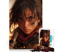 Mujer Joven con Mirada decidida Rompecabezas para Adultos de 1000 Piezas Juego de Memoria Mental de Alta precisión Manualidad de Corte Tiempo de Tranquilidad Ejercicio Mental en casa (50x75cm)