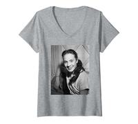 Mujer Joven Julie Andrews Sonido De La Música Estrella De Teatro Creciente Camiseta Cuello V