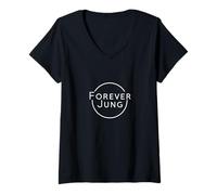 Mujer Joven para Siempre Camiseta Cuello V
