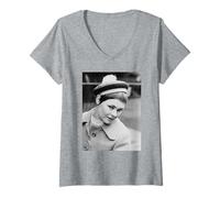 Mujer Judi Dench Promo para Cabaret Musical 1968 Camiseta Cuello V