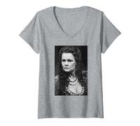 Mujer Judi Dench Teatro Actriz Antony & Cleopatra 1987 Camiseta Cuello V