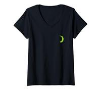 Mujer Judías Verdes Verdura Minimalista Simple Judía Verde Camiseta Cuello V