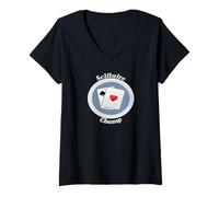 Mujer Juego de Cartas Retro Solitaire Champ Vibes Camiseta Cuello V