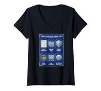 Mujer Juego de Mesa Cosas Que Hago en mi Tiempo Libre Divertido RPG Camiseta Cuello V